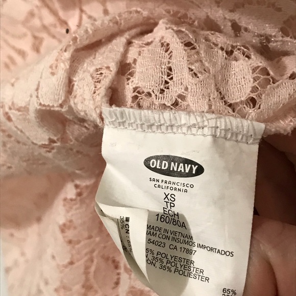 Pale Pink Sheer Lace Cap Sleeve Blouse - Picture 6 of 6